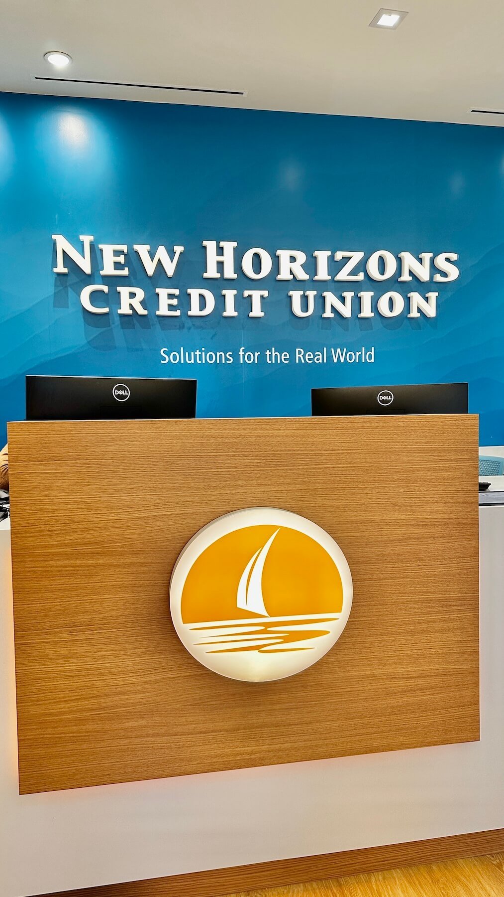 New Horizons Credit Union revamped bank branding.